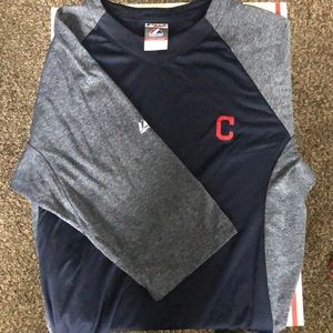 Men’s Cleveland Indians 3/4 Work out tee XL